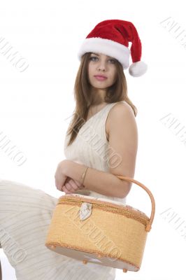 beautiful girl with  basket