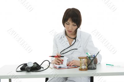 young doctor with stethoscope