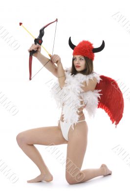 Sexual devil Kupedon with bow