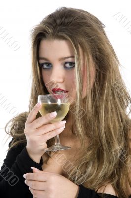 Beautiful girl with beaker