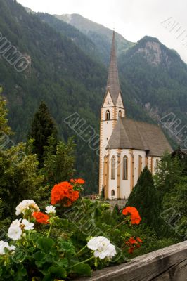 Catholic church in  Austrian Alps