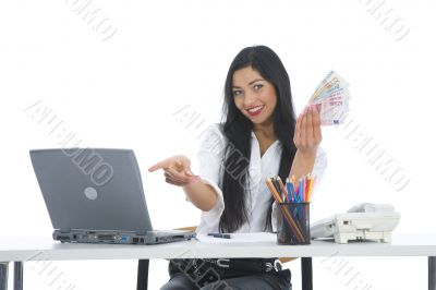 business woman  working