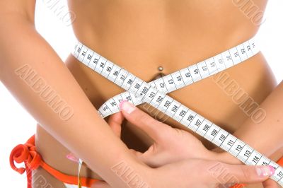 beautiful girl with  meter