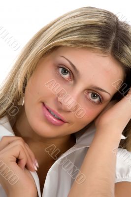 Portrait of the young beautiful girl