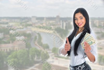 business woman  working