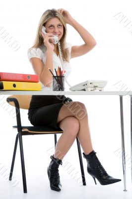 business woman  working