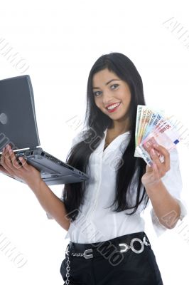 business woman  working