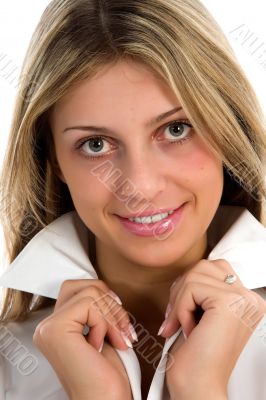 Portrait of the young beautiful girl