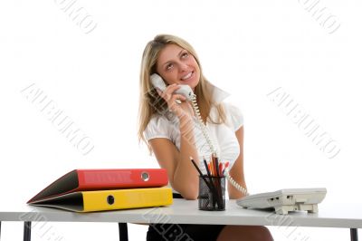 business woman  working