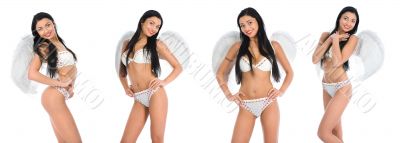 Sexual angel  on insulated background