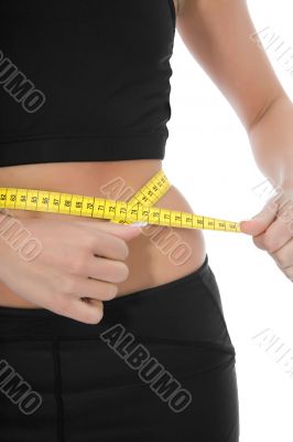 beautiful girl with  meter