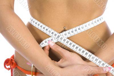 beautiful girl with  meter