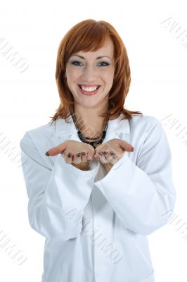 young doctor with stethoscope