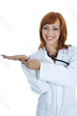 young doctor with stethoscope