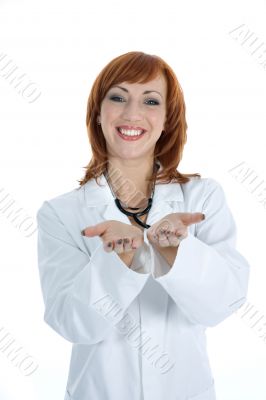 young doctor with stethoscope