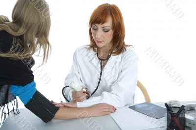 young doctor with stethoscope