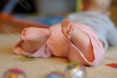 Little baby`s feet