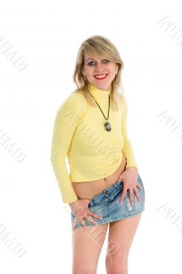 Portrait of the young beautiful girl