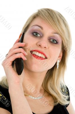 Business woman calling