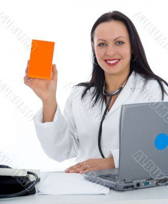 young doctor with stethoscope