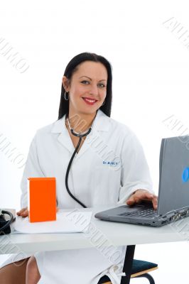 young doctor with stethoscope