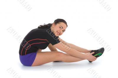 woman practicing fitness