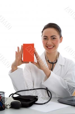 young doctor with stethoscope