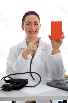 young doctor with stethoscope