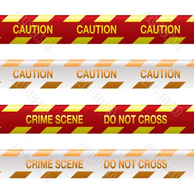 crime scene tape red