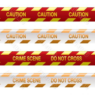 crime scene tape red