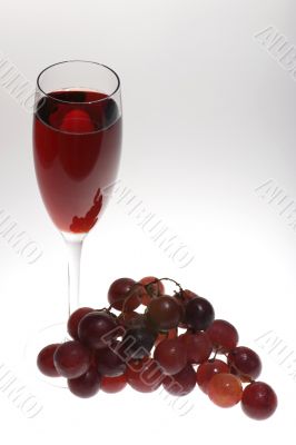 wine glasses on grey