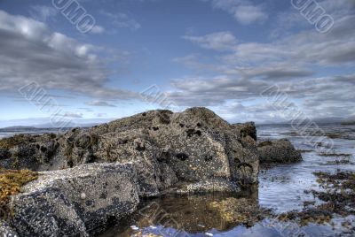 Skye island sea landscape