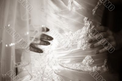 Dress of a bride