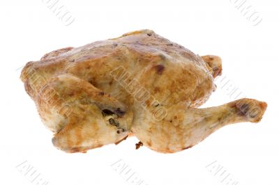 broiled chicken on white