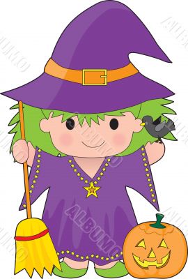 Witch Kid Isolated