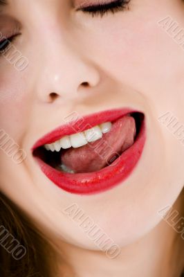 Smile of a beautiful young woman