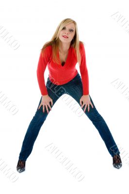 Portrait of the young beautiful girl