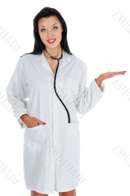 young doctor with stethoscope