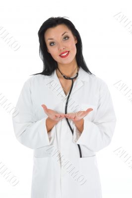 young doctor with stethoscope