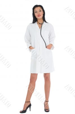 young doctor with stethoscope