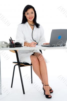 young doctor with stethoscope