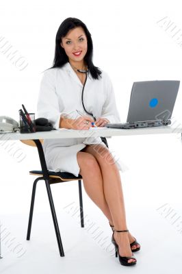 young doctor with stethoscope