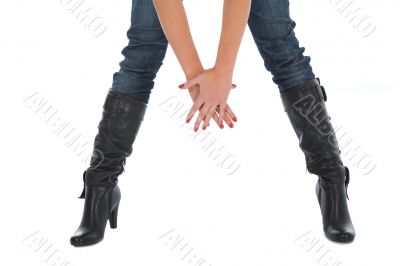 Portrait of the young beautiful girl