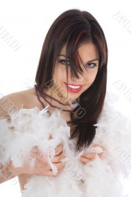 portrait of the brunette