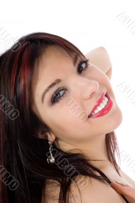 portrait of the brunette