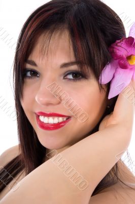 portrait of the brunette