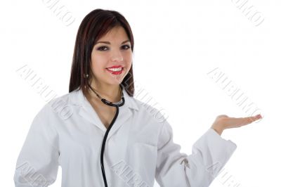 young doctor with stethoscope