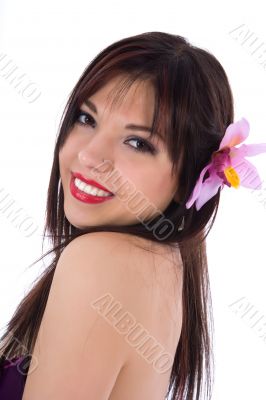 portrait of the brunette