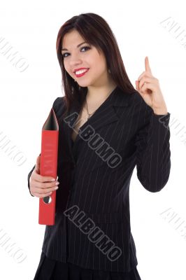 Business woman with folder