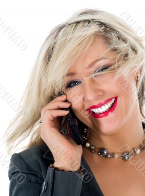 business woman  calling